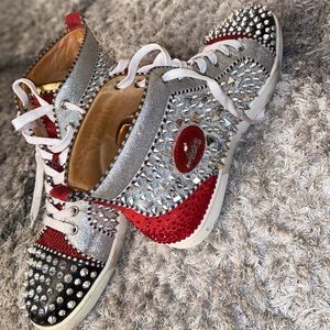 Christian louboutin no limit F18 high top spike sneaker